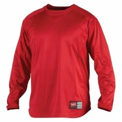 Rawlings UDFP2 Dugout Pullover -Baseball Sales Shop 32030112 Rawlings UDFP2 red