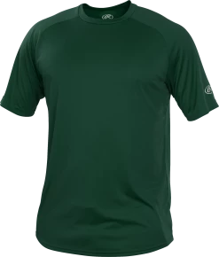 Rawlings YRTT Crew Neck Short Sleeve Youth 9 Rawlings YRTT Crew Neck Short Sleeve Youth -Baseball Sales Shop 32030129 Rawlings YRTT Crew Neck Short Sleeve Youth darkgreen