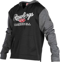Rawlings PFH2PRBB Fleece Hoodie -Baseball Sales Shop 32030130 Rawlings PFH2PRBB Fleece Hoodie black