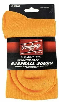 Rawlings Baseball Socks (2 Pair) -Baseball Sales Shop 32031001 Rawlings baseball socks 2pair lightorange