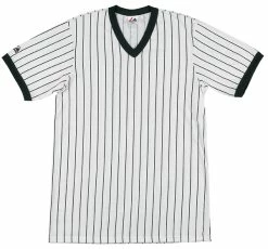 Majestic Adult V-Neck W/Pinstripes (0040)