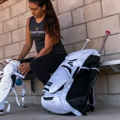 Easton Jen Schro Catchers Bat Pack White -Baseball Sales Shop 34020064 Easton Jen Schro Catchers Wheeled bag 5