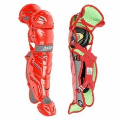 All® All Star LG1216S7X Youth System 7 Axis Pro Legguards (12-16) -Baseball Sales Shop 34090100 All Star LG1216S7X scarlet