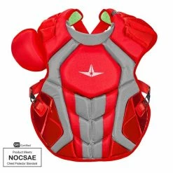 All® All Star CPCC40PRO Chest Protector -Baseball Sales Shop 34091005 AllStar CPCC40PRO scarlet