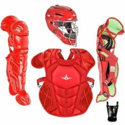 All® All Star CKCC912S7XS Catcher's Kit 9-12 Yrs -Baseball Sales Shop 34099001 All Star CKCC1216S7XS scarlet