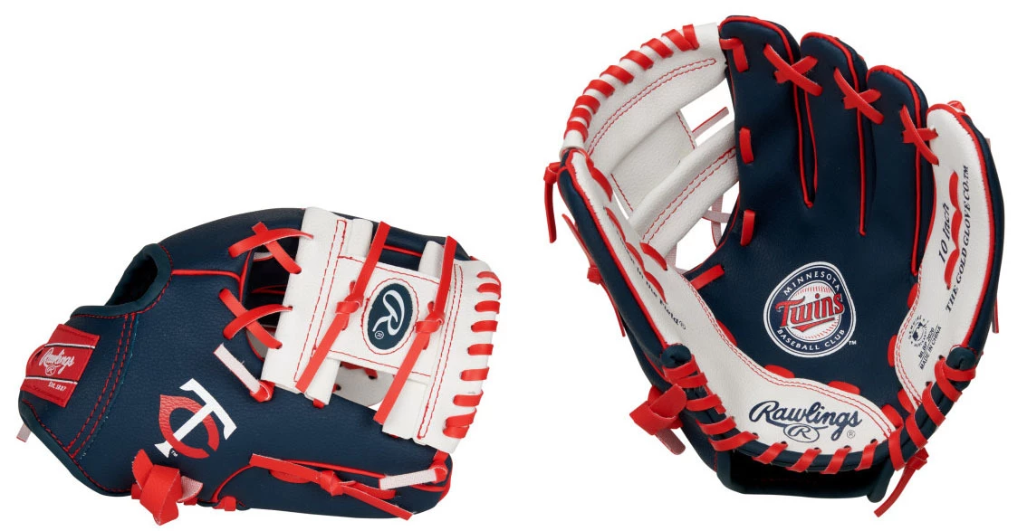 Rawlings MLB Logo Gloves LH 10 Inch 1 Rawlings MLB Logo Gloves LH 10 Inch