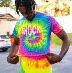Shock Doctor Shock Drip Multi Tie-Dye Short Sleeve T 5 Shock Doctor Shock Drip Multi Tie-Dye Short Sleeve T -Baseball Sales Shop 52755000 Shock Doctor Multi Color Shock Basic Short Sleeve 2 1