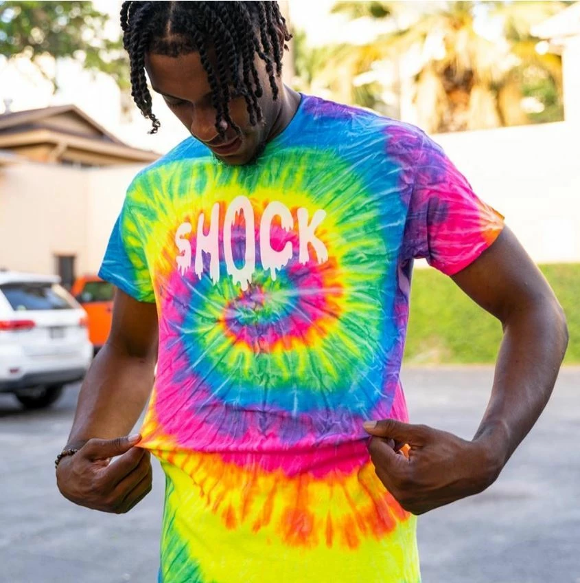 Shock Doctor Shock Drip Multi Tie-Dye Short Sleeve T 3 Shock Doctor Shock Drip Multi Tie-Dye Short Sleeve T - Image 3
