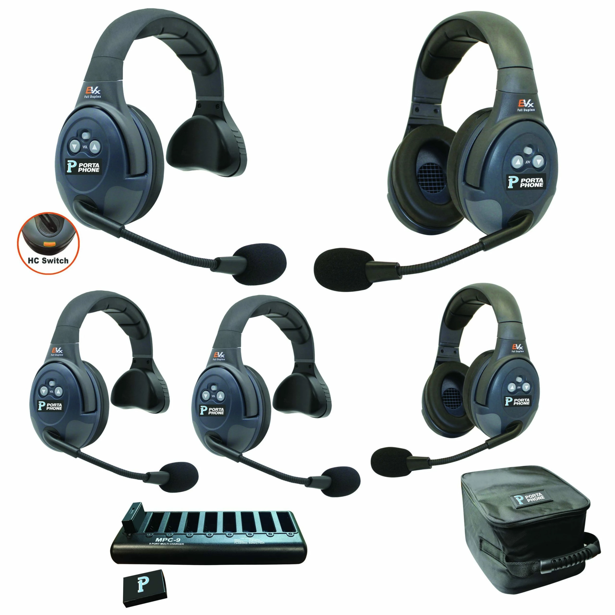 Porta Phone EFB-5HC Wireless Headsets System - Dual Channel 1 Porta Phone EFB-5HC Wireless Headsets System - Dual Channel