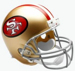 Riddell VSR4 Throwback Mini Helmet -Baseball Sales Shop 55190034 Riddell VSR4 Mini Helmet 49ers